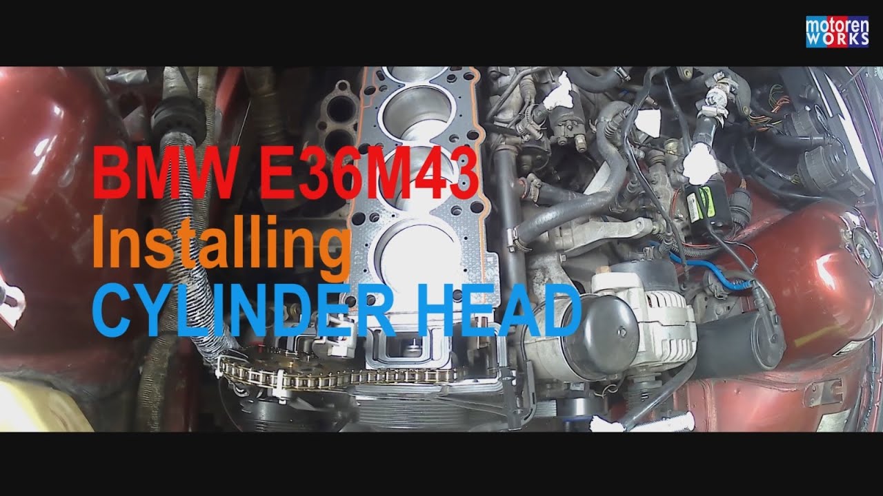 BMW E36M43 Installing CYLINDER HEAD part 1 I Cylinder Head part 13