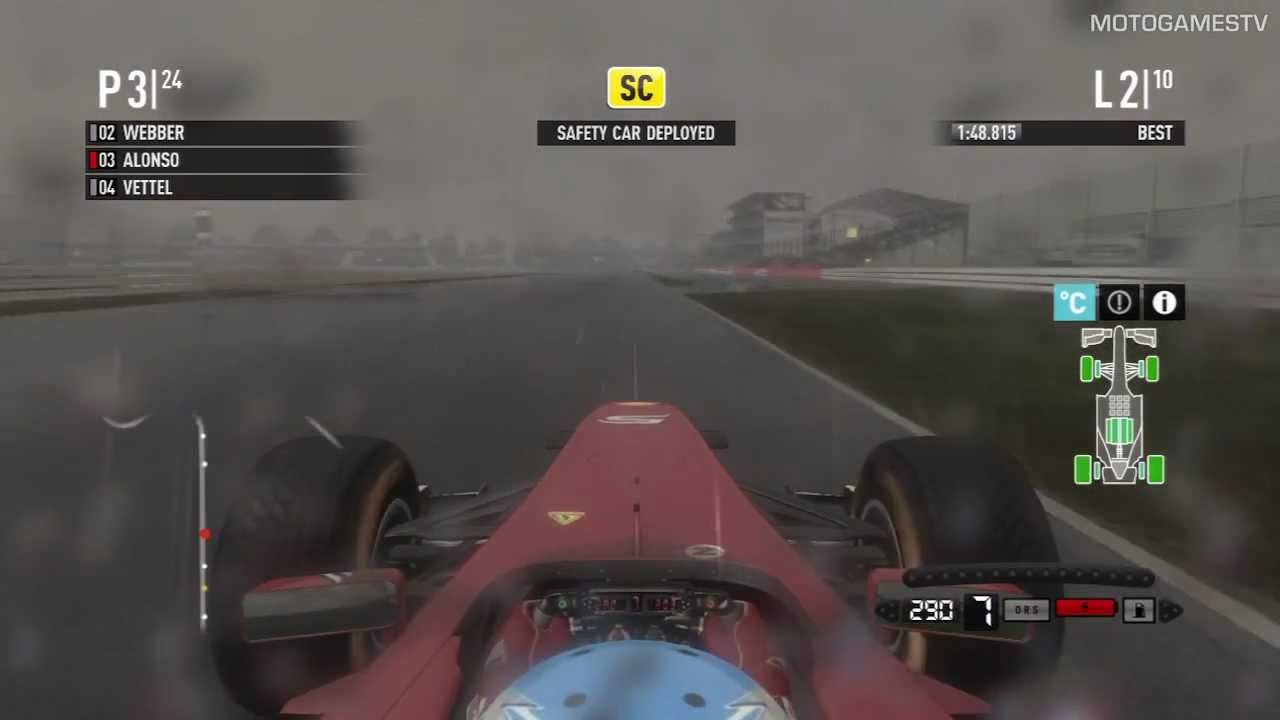 F1 2011 PS3 - 20% Race at Silverstone (Rain)