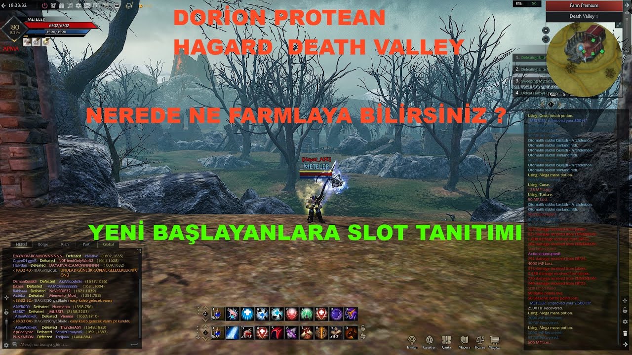 RİSE ONLİNE FARM - HANGİ SLOT HANGİ DROP'U ATAR ? YENİ BAŞLAYANLAR İÇİN BİLGİLENDİRME VİDEOSU