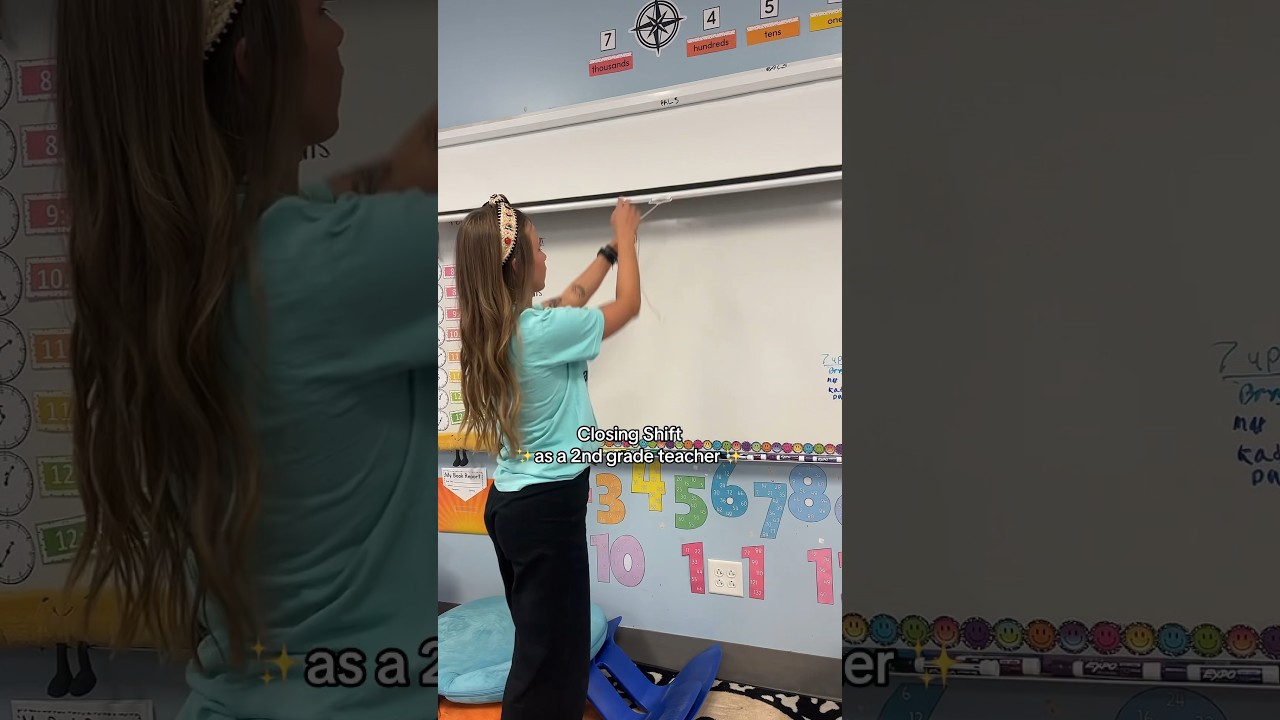 Closing shift as a 2nd grade teacher!! #teacher #classroom