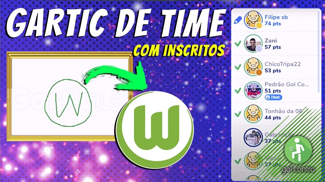 DESENHANDO TIMES DE FUTEBOL NO GARTIC / Desafiamos os inscritos!!!