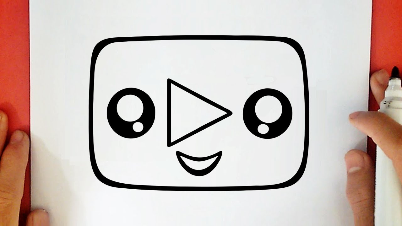 COME DISEGNARE IL LOGO DI YOUTUBE KAWAII