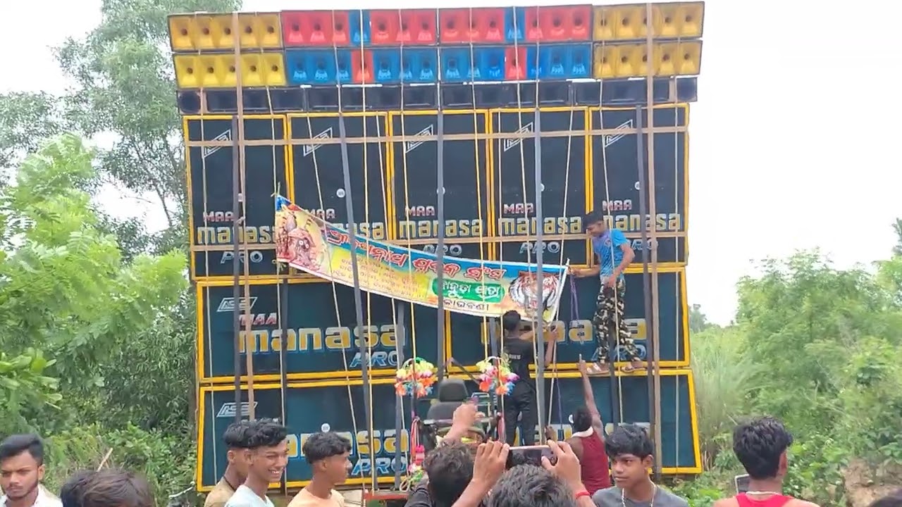 Maa Manasa Pro//Speaker Check🔊On Fire 🔥 6 Bass 4 Mid Bahuda Yatra Nimatpur Odisha #classysanjaycrazy