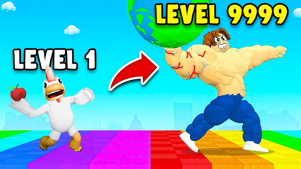 KASLARINI GÜÇLENDİR VE EŞYAYI EN UZAĞA FIRLAT !! 😱 Roblox