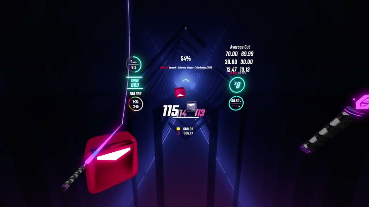 [Beat Saber AI] Berserk - 98.51% FC - 672.73pp