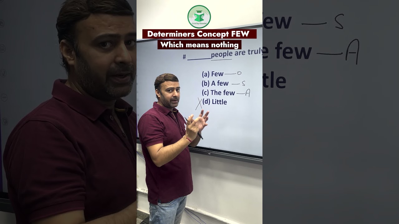 'Few' vs. 'A Few' Explained 🧐 | Determiners in English Grammar | 'Few' Means Almost Nothing 🚫