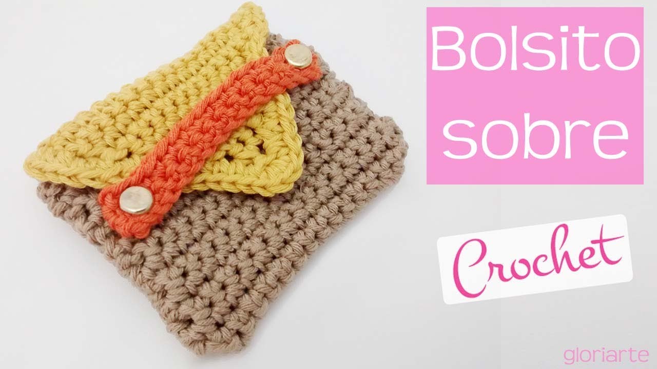 Bolsito de ganchillo para guardar auriculares. Crochet bag for headphones.