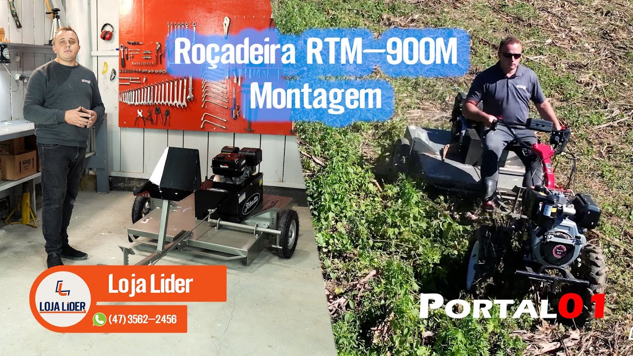 Roçadeira RTM-900M Para Motocultivadores e Micro-Tratores   #montagem