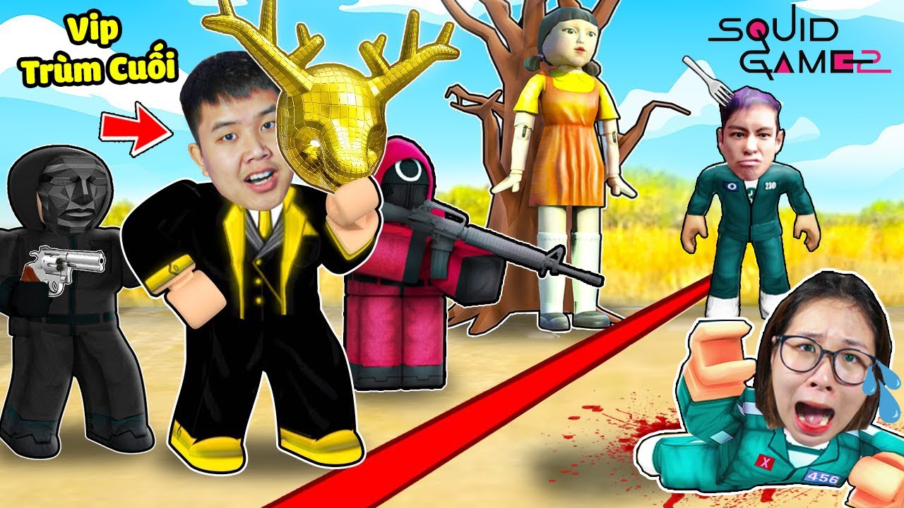 bqThanh Làm Vip Trùm Cuối Trò Chơi Con Mực Squid Game 2 Điều Khiển Trò Chơi Troll Ốc