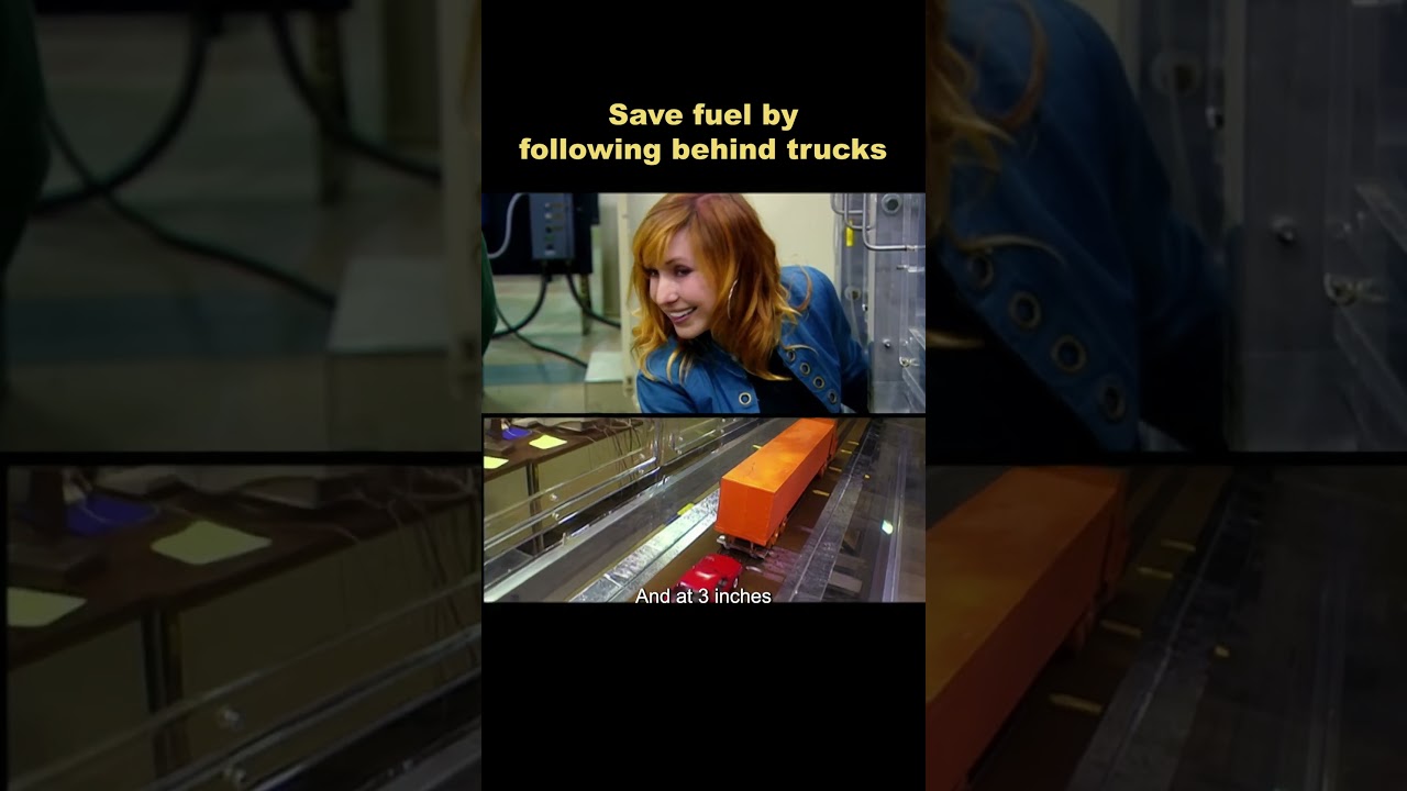 Can driving behind a truck save fuel?