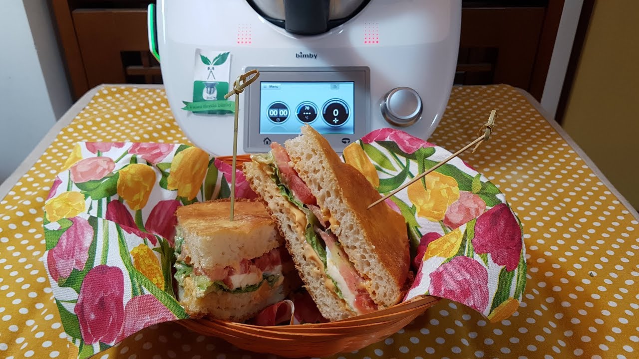 Focaccia tramezzino per bimby TM7 TM6 TM5 TM31