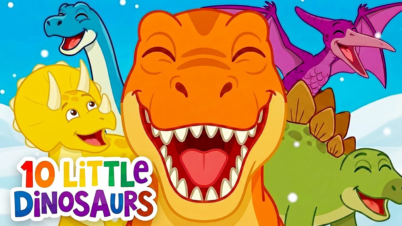 10 Little Dinosaurs | Counting Song for Kids | Fun Nursery Rhymes