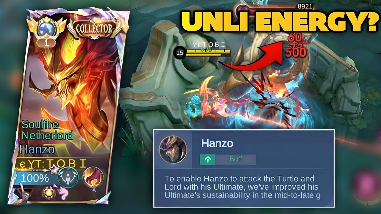 Unlimited Energy?! NEW Hanzo Buff Is BROKEN! | TOBI MLBB
