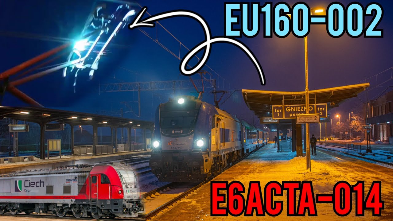 Ciekawe zjawisko na kolej podczas przymrozków | E6ACTa-014 i EU160-002 w akcji!