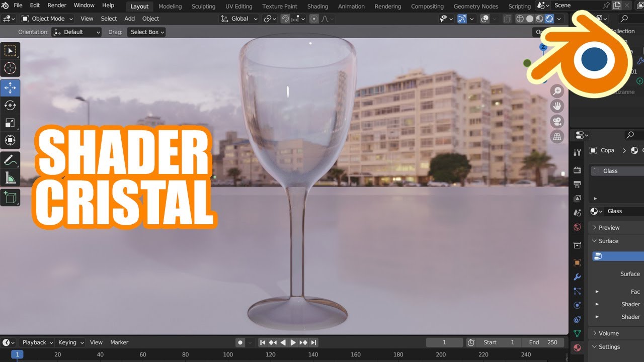 How to create the crystal/Glass material | Blender 3.6