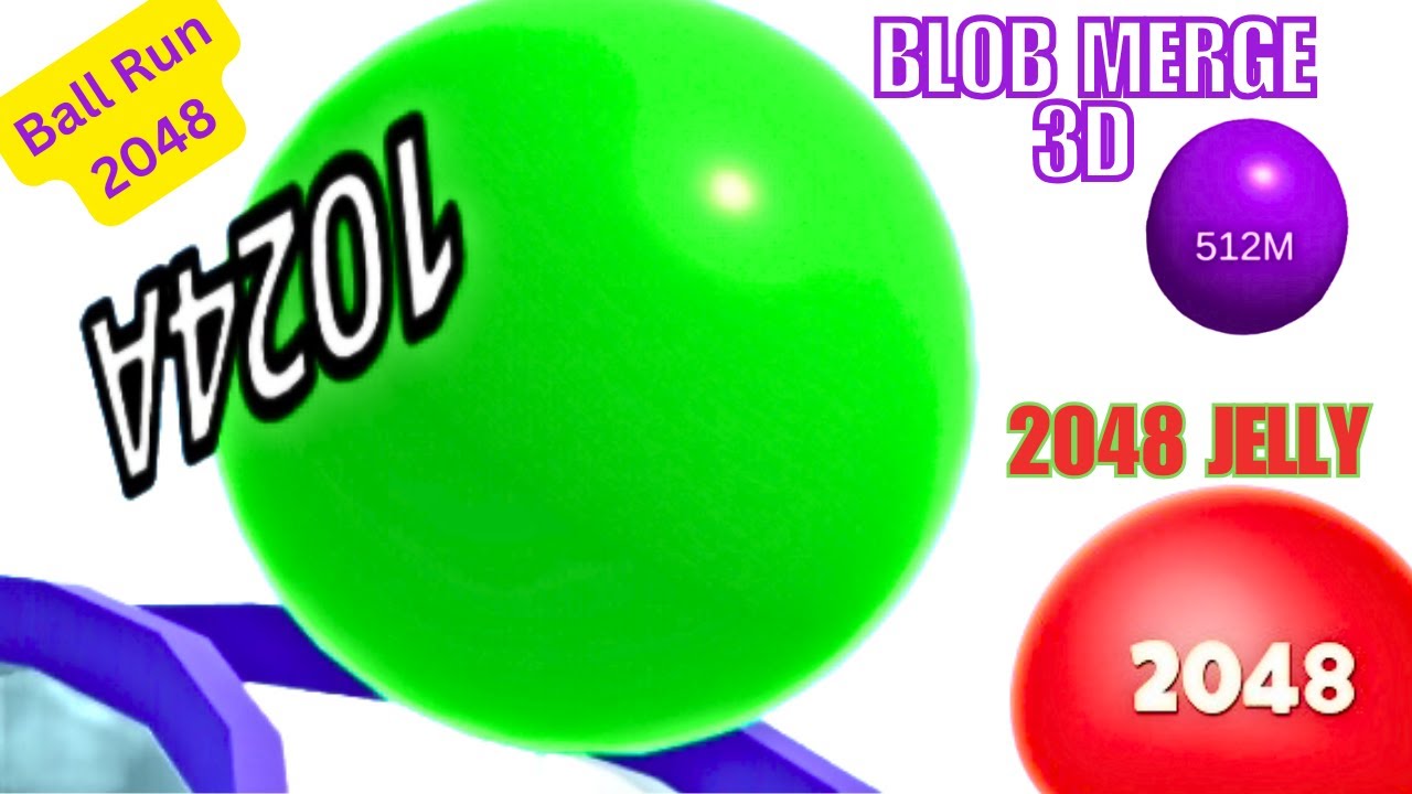 2048 Jelly vs Ball Run 2048 vs Blob Merge 3D – Ultimate Merge Battle (Reach 512M!)