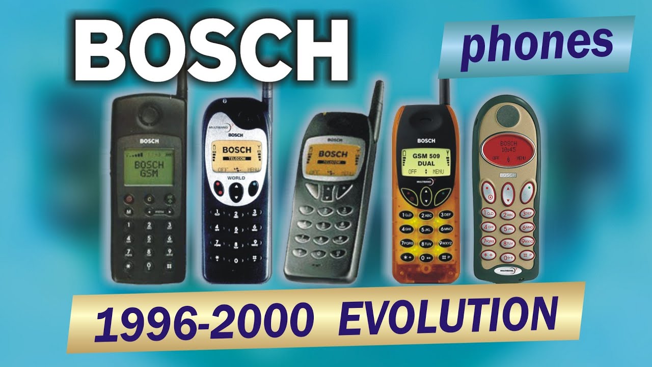 Bosch phones evolution 1996-2000 | 17 models