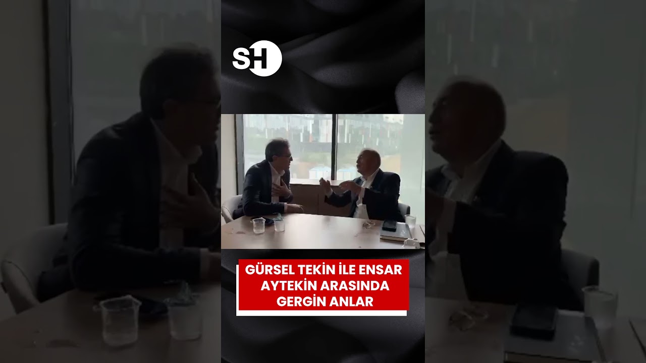 G&uuml;rsel Tekin İle Ensar Aytekin Arasında CHP İstanbul İl Başkanlığı'nda Gergin Anlar!