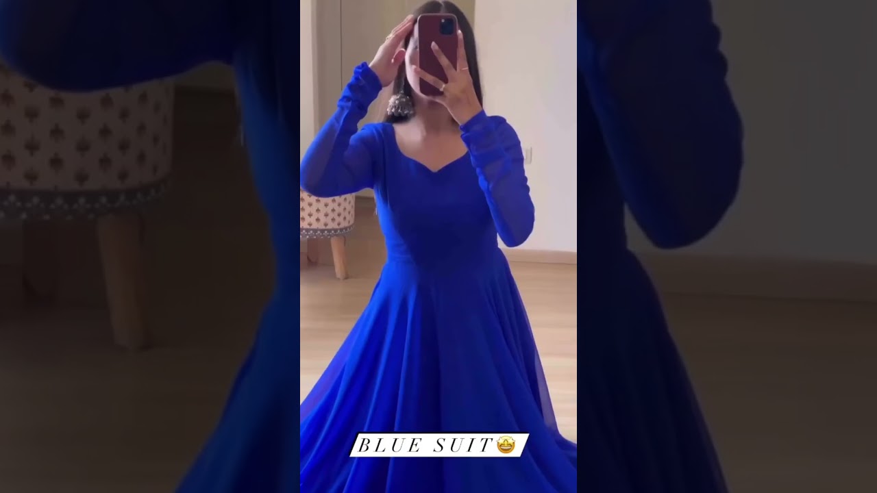 Blue Anarkali suit // Amazon finds// summer dresses// style and fashion #styleandfashion