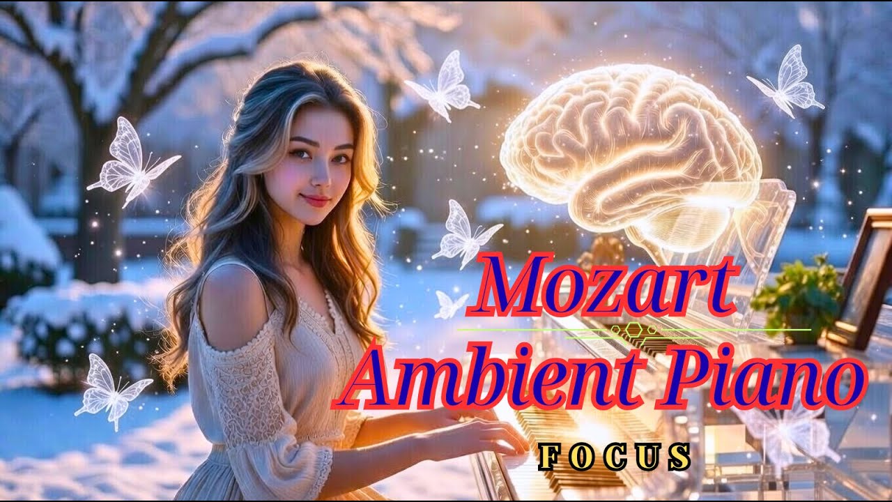 Ambient Piano Mozart | Relaxing Classical Music for Focus