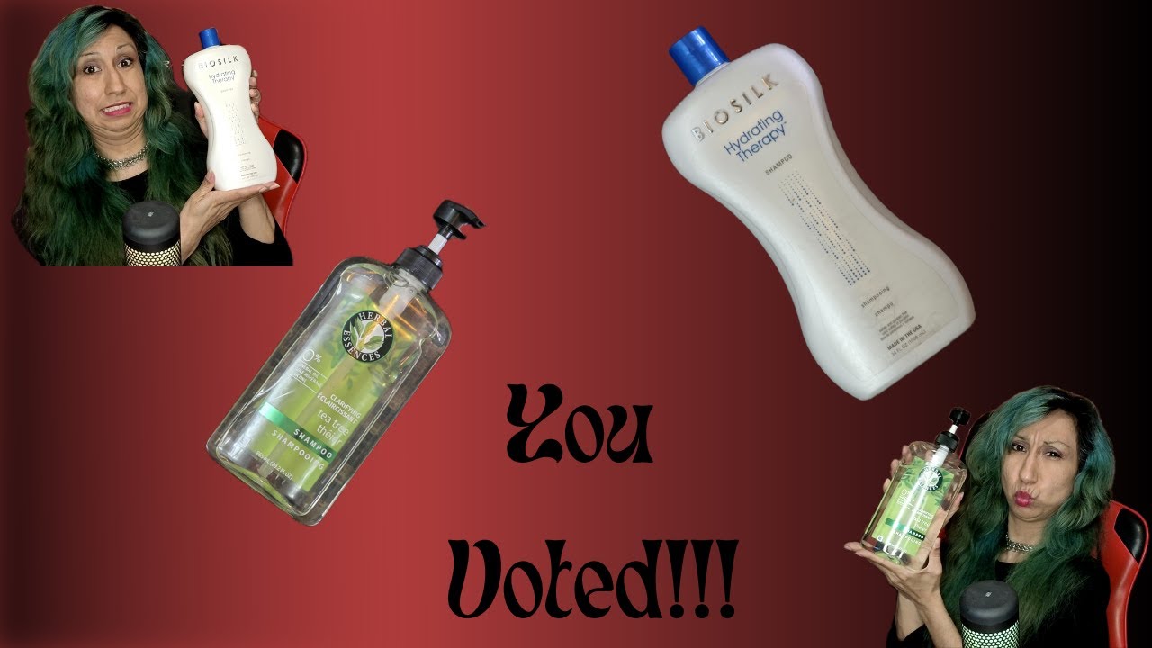 You Voted!!! Herbal Essences Clarifying Shampoo with Tea Tree vs. BioSilk Hydrating Therapy Shampoo