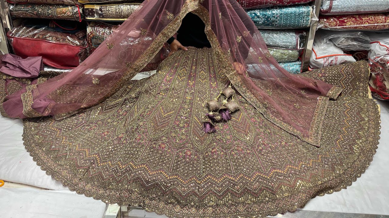 New expensive designer reception purpose lehenga | fancy ￼designer wedding sharee price in bd 