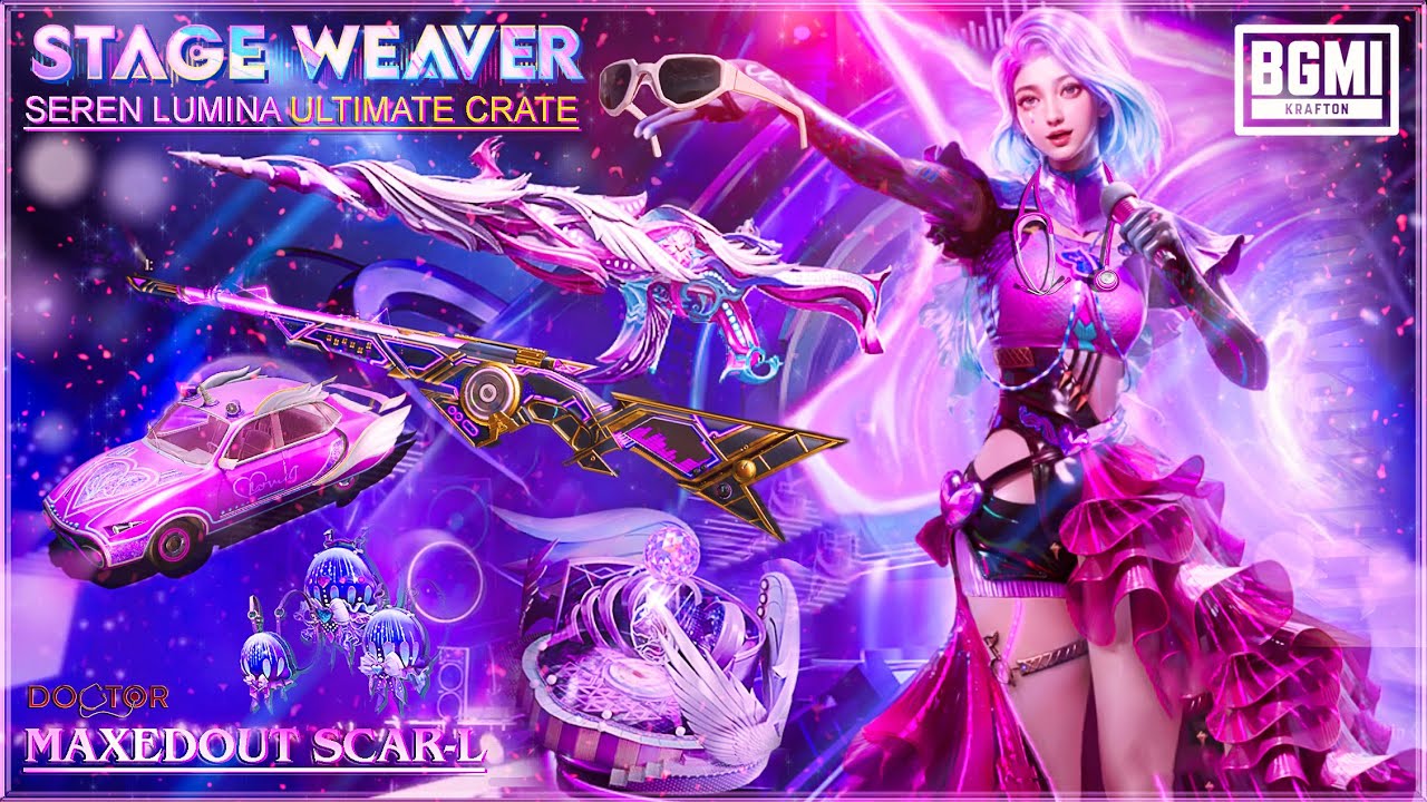 MAXEDOUT SEREN LUMINA SCAR-L  | SERENE LUMINA ULTIMATE  CRATE OPENING | BGMI STAGE WAVER CRATE