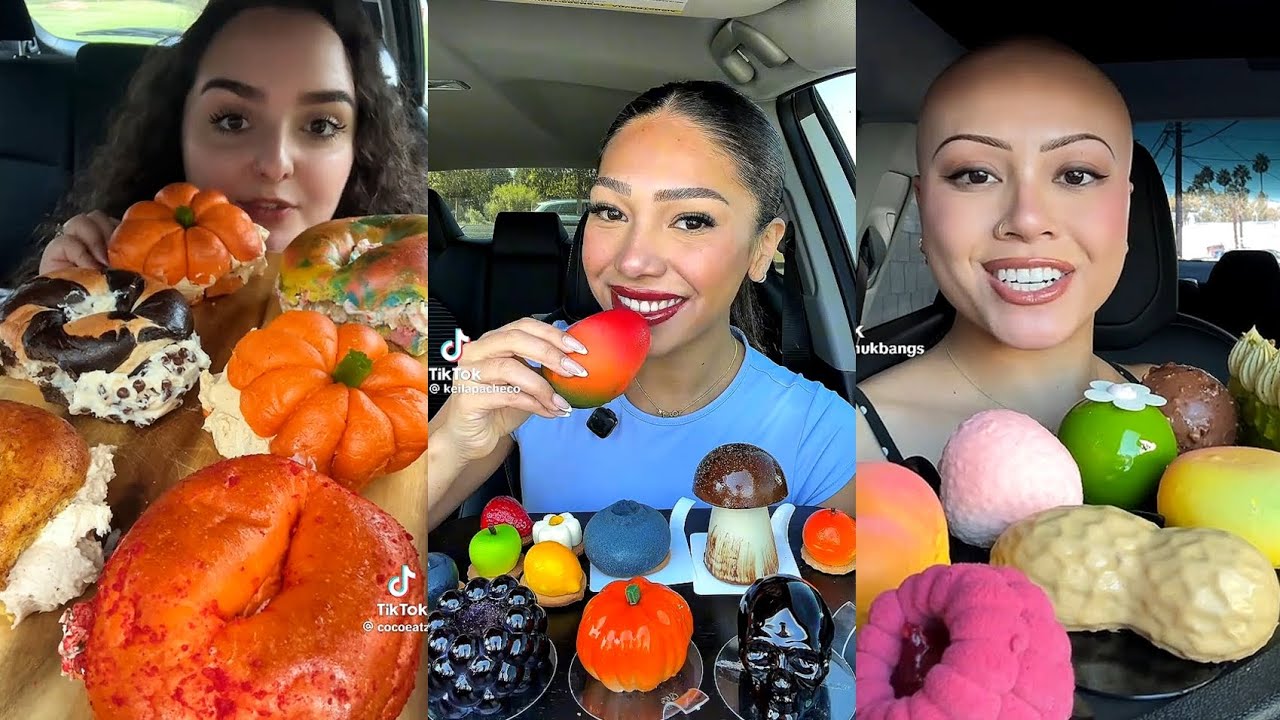TIKTOK MUKBANG COMPILATION VIRAL BEAUTIFUL FRUIT DESSERTS PASTRIES DUBAI CHOCOLATE DONUTS CHOCOLATE 