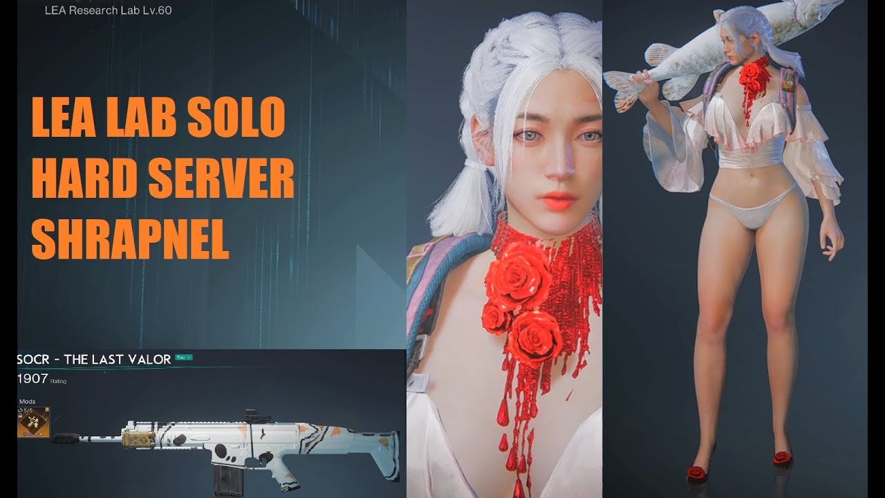 Once Human Lea Lab Solo Hard Server Casual Shrapnel run (with trash Mods) 15:09