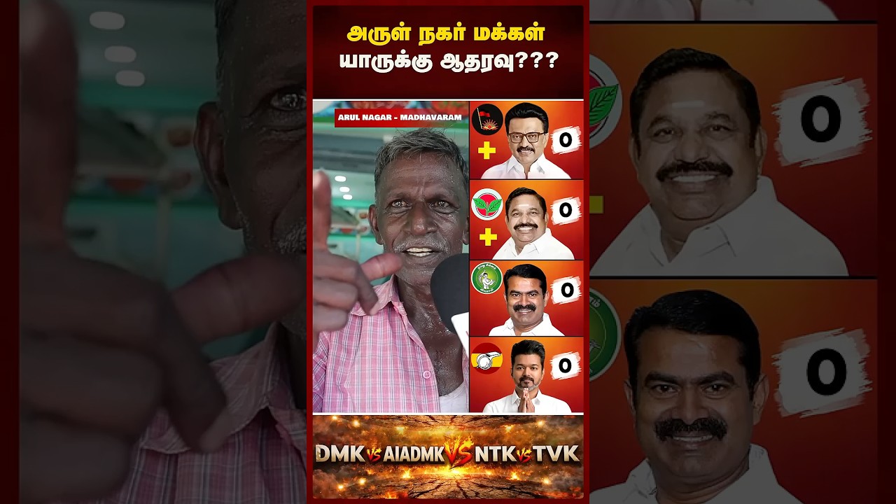 தமிழ்நாட்டின் அடுத்த CM யார்? 2026 தேர்தலில் ஜெயிக்கப்போவது யாரு?Madhavaram Arul nagar | Maalaimalar