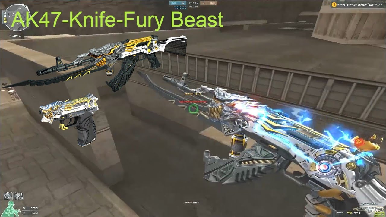 Crossfire 2.0 : AK47-Knife-Fury Beast - (Full Set Vip )Hero Mode X - By Rua Ngao - Zombie V4