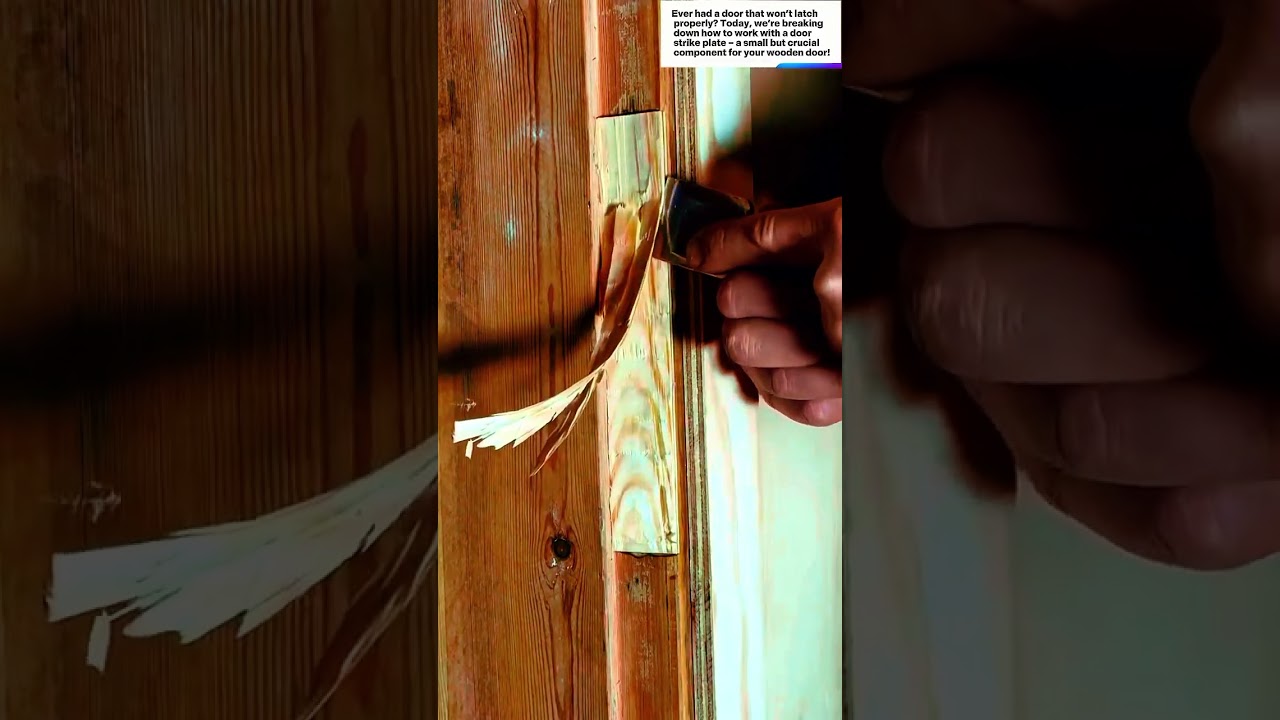 &lrm;How to Repair a Door Strike Plate | Educational Short by TimberCraft Studio