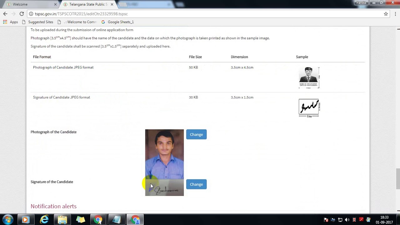 How to Edit  TSPSC Registration Form Step By Step in Telugu Video