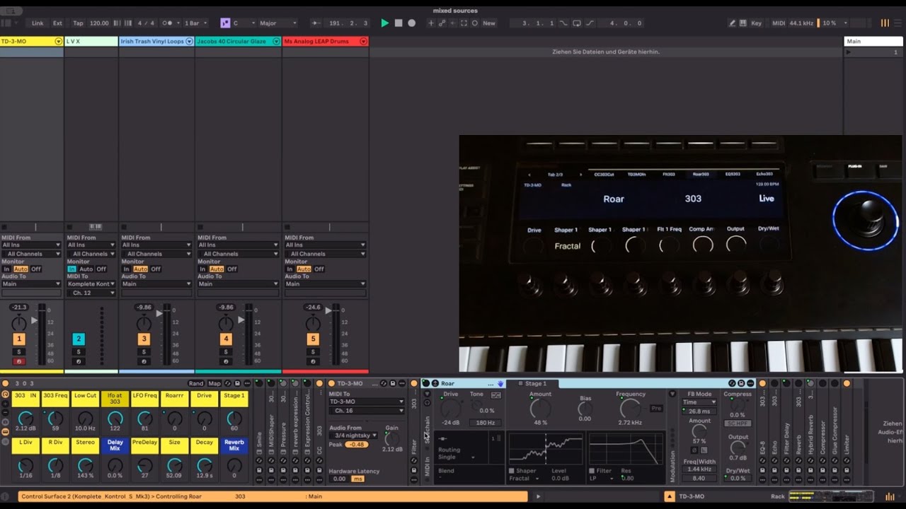 NI Kontrol MK3 + Ableton Live DAW integration: external Hardware Gear