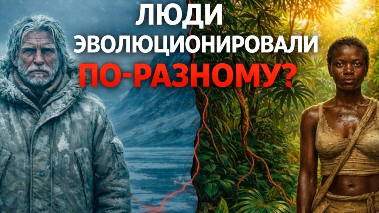 Почему ЕВРОПЕЙЦЫ и АФРИКАНЦЫ так сильно отличаются друг от друга?