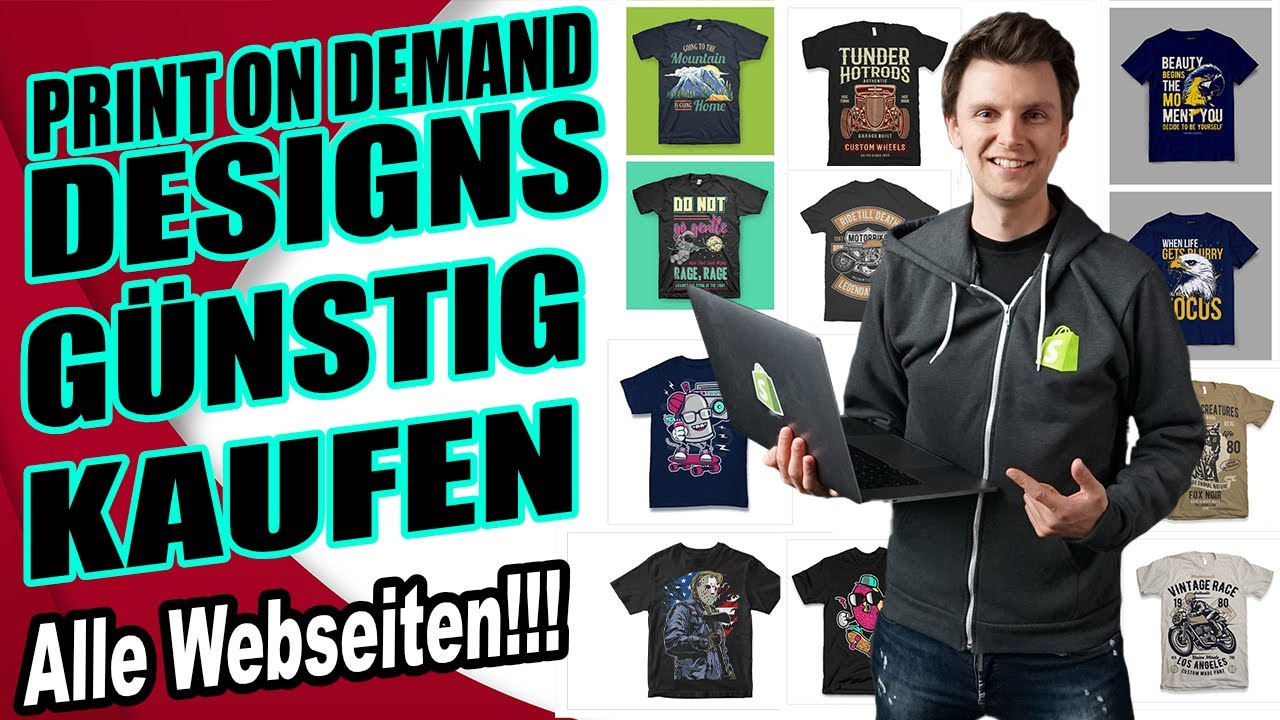 TOP WEBSEITEN für T-Shirt DESIGNS im Print on Demand Dropshipping