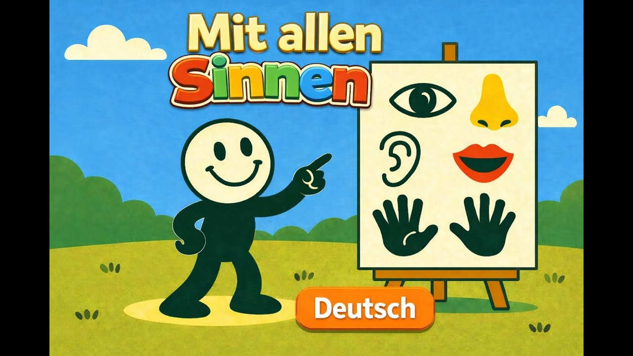 Fünf-Sinne-Lied für Kinder | Mit allen Sinnen (mit Liedtext) | Frühe Wissenschaft & Lernen