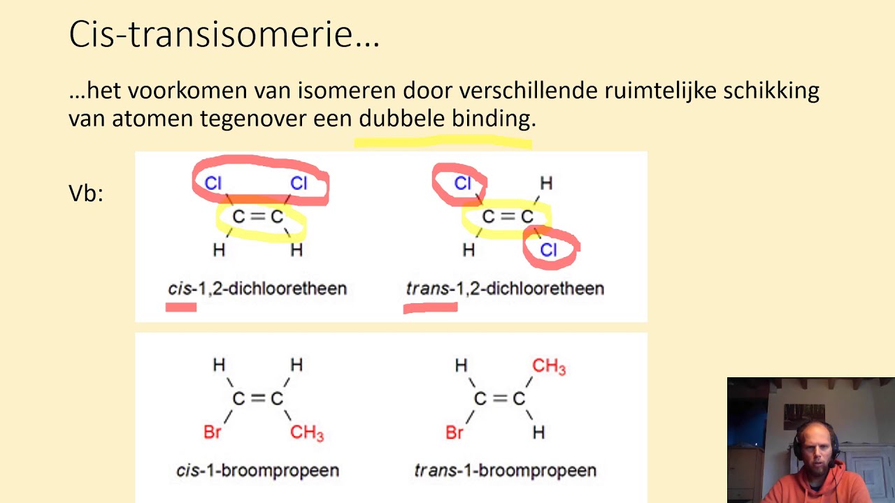 Cis transisomerie (cis-transisomeren), (organische chemie, deel 1b)
