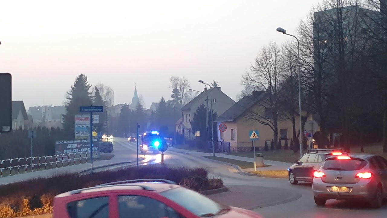 OSP Oświęcim  Alarmowo do pożaru traw