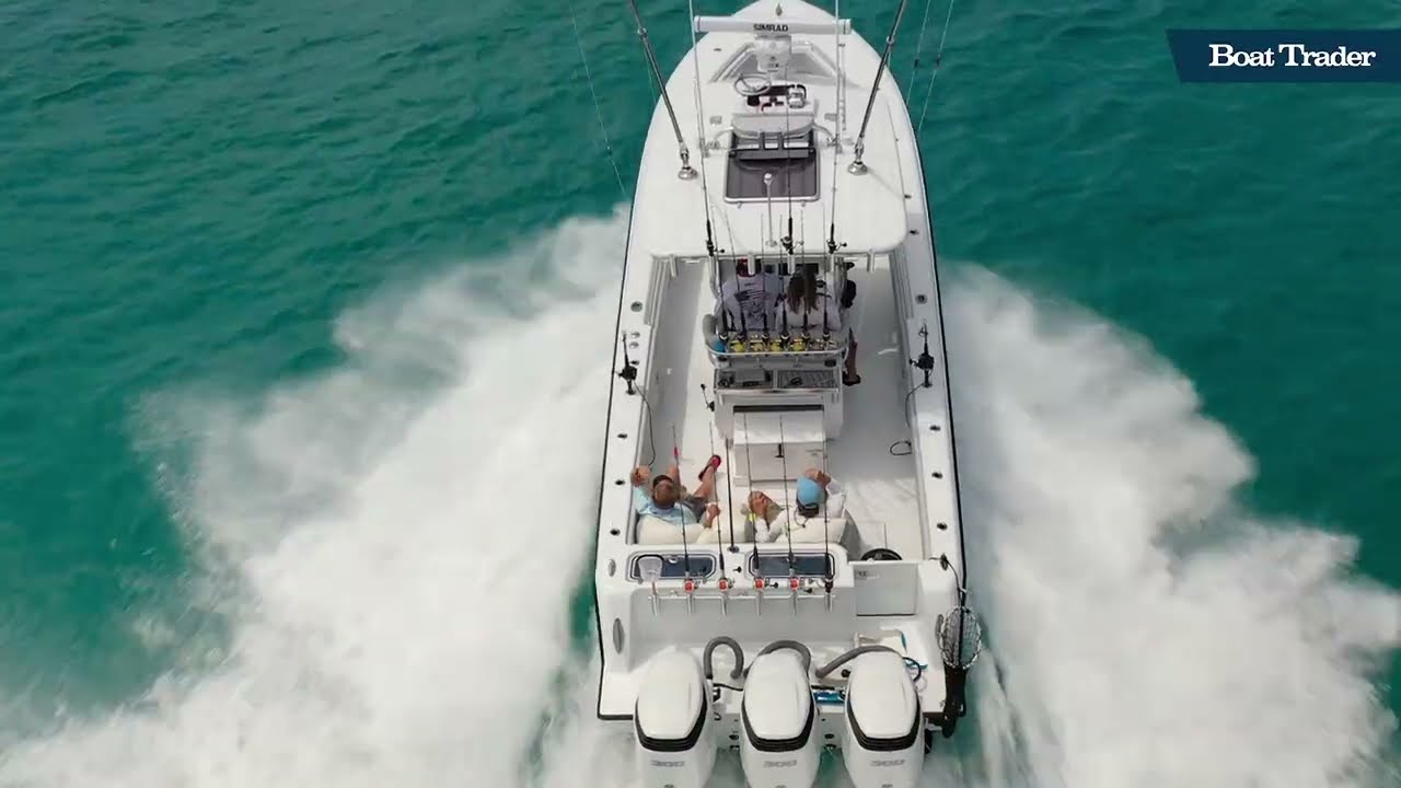 Fishing Behind Shrimp Boats On Contender 35ST Center Console Boat