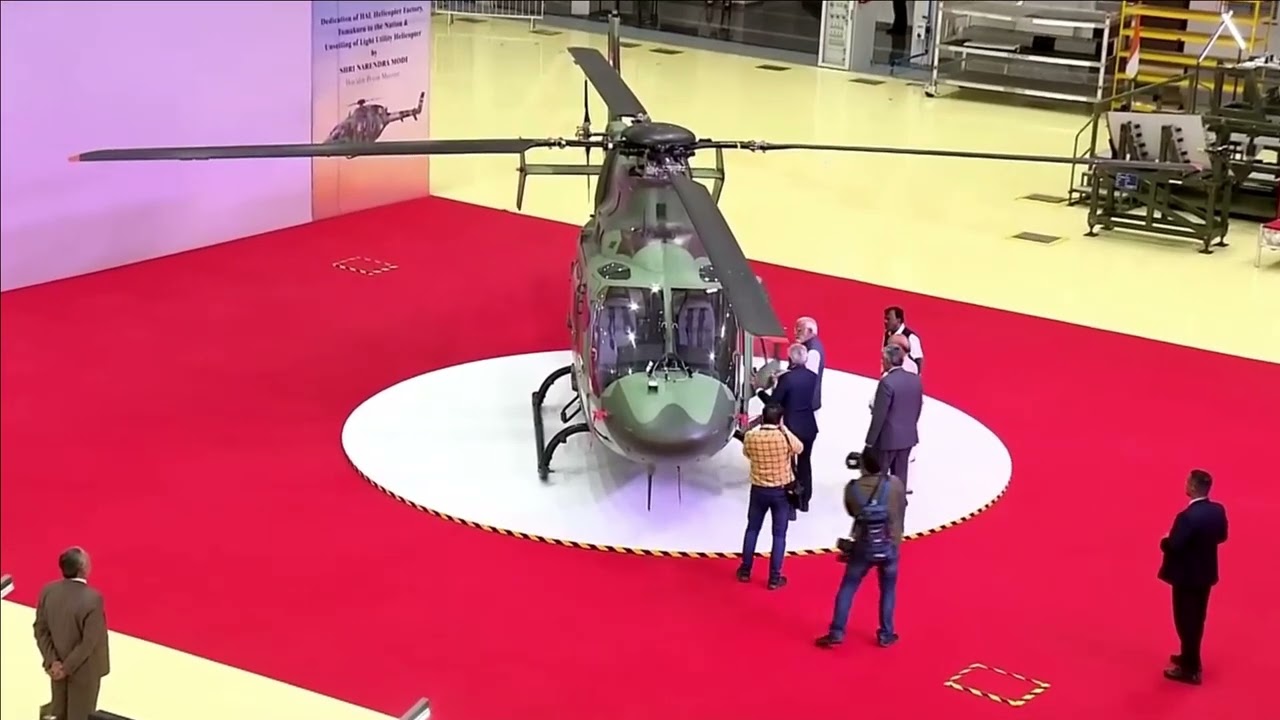 PM Modi inaugurates India&rsquo;s largest helicopter manufacturing HAL Tumakuru & inspects newly built LUH