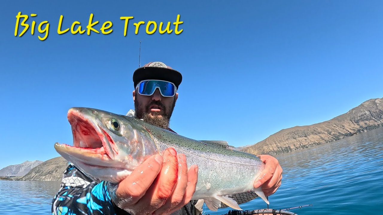 Trout fishing at lake coleridge.