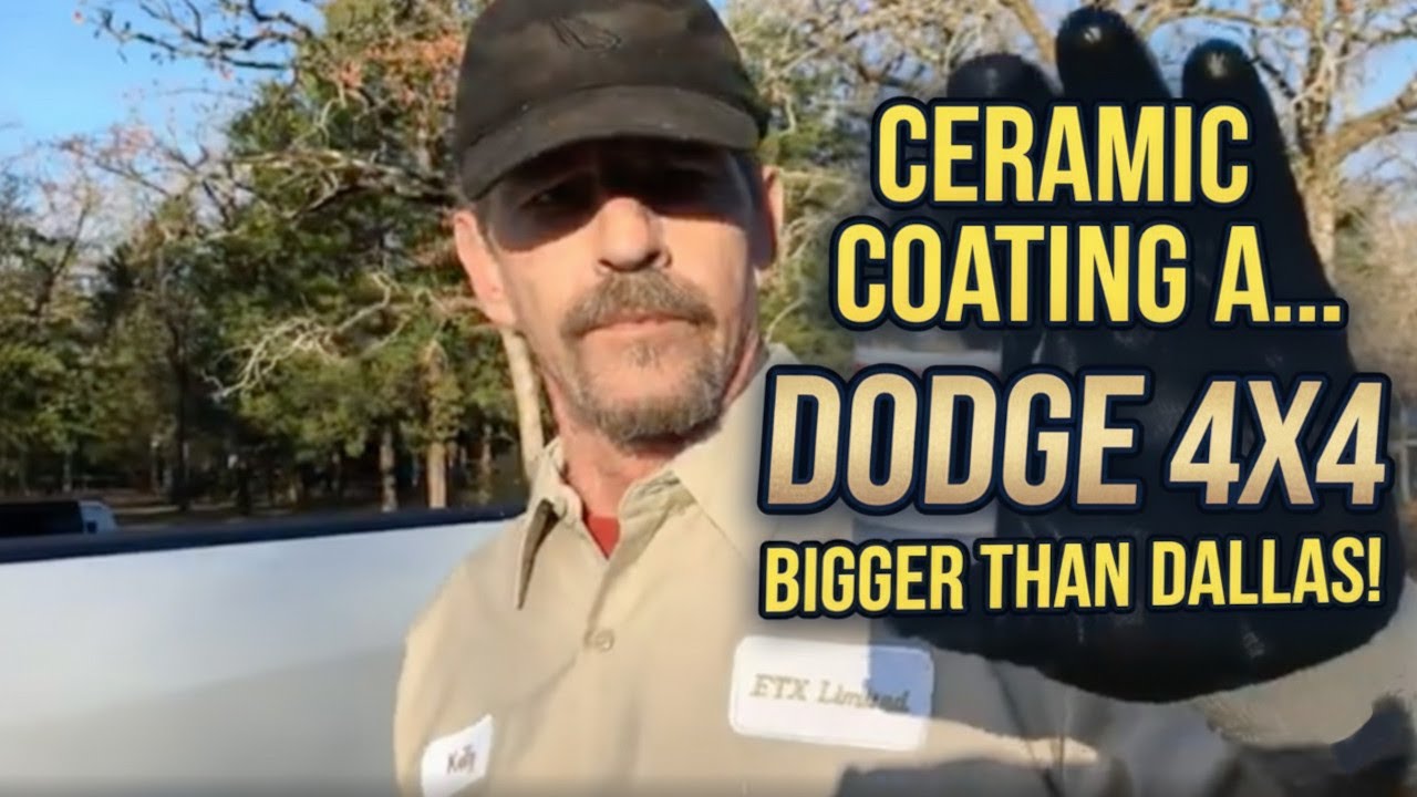Cerakote Ceramic Coating a Dodge 4x4 bigger than Dallas