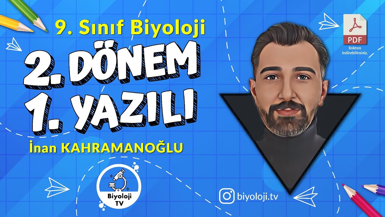 9.Sınıf Biyoloji 2.Dönem 1.Yazılı | 2025