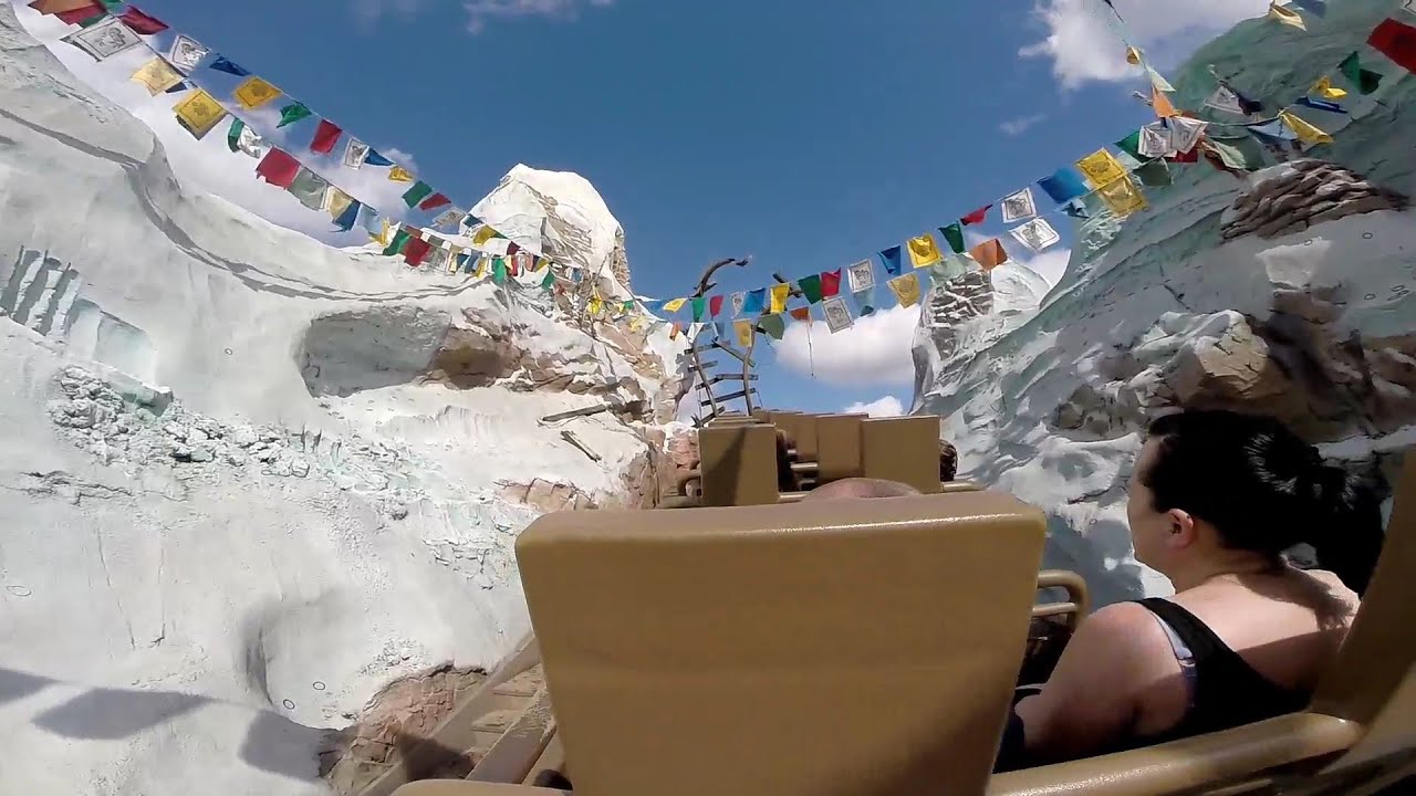 Expedition Everest Roller Coaster OnRide POV GoPro HD 1080p 60fps