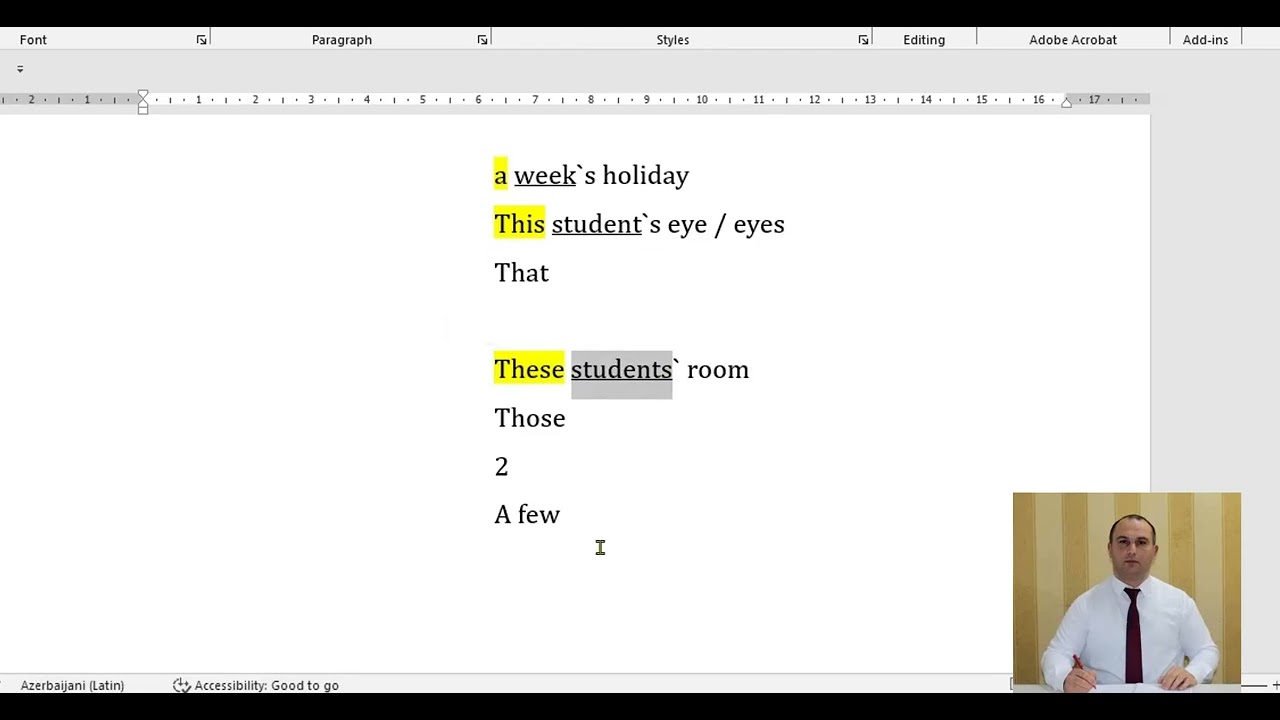 Unit 13-14 - Possessive case of nouns