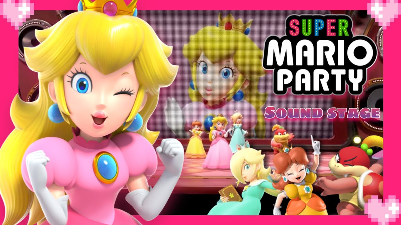 💗 Super Mario Party (Sound Stage) Peach Gameplay 💗