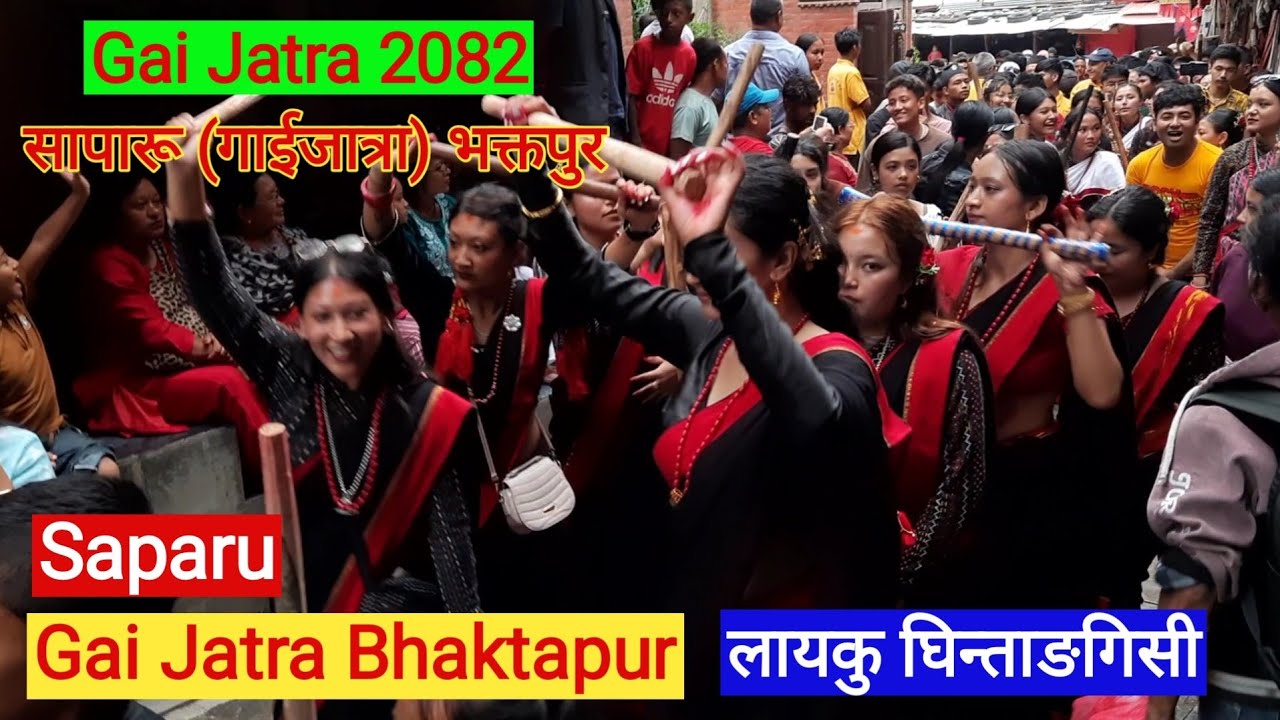 Gai jatra | Gai Jatra Bhaktapur 2082 | भक्तपुरको गाईजात्रा २०८२ | Layaku Ghintangisi | Bhaktapur TV