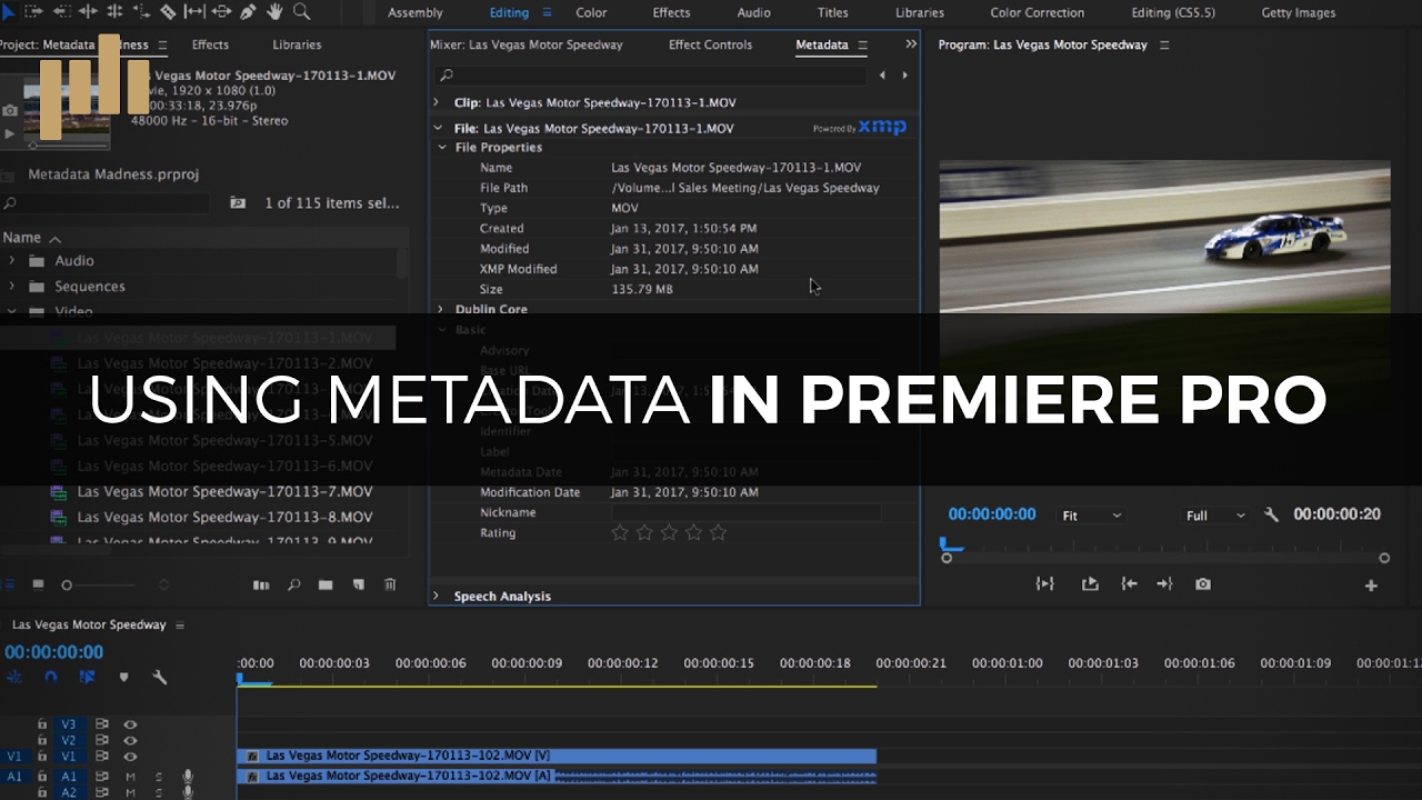 Сила метаданных в Premiere Pro