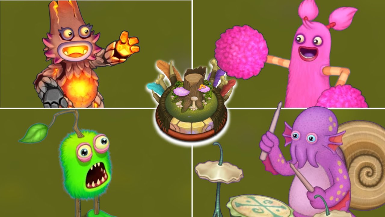 Tribal Island - All Monsters, Sounds & Animations | My Singing Monsters
